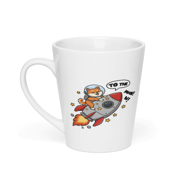 Shiba Inu Rocket Latte Mug – To the Moon!