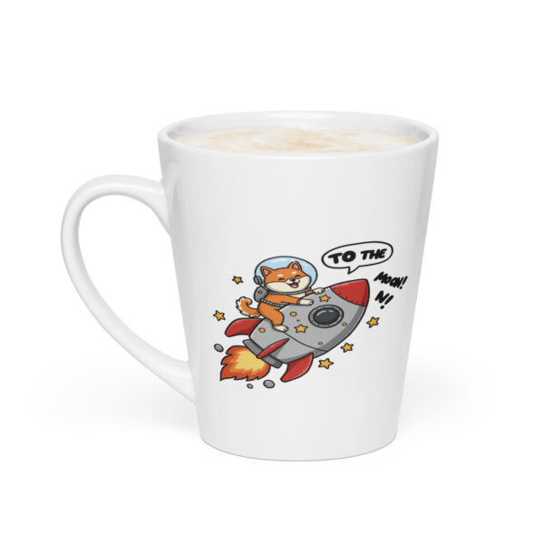 Shiba Inu Rocket Latte Mug – To the Moon! - Image 2