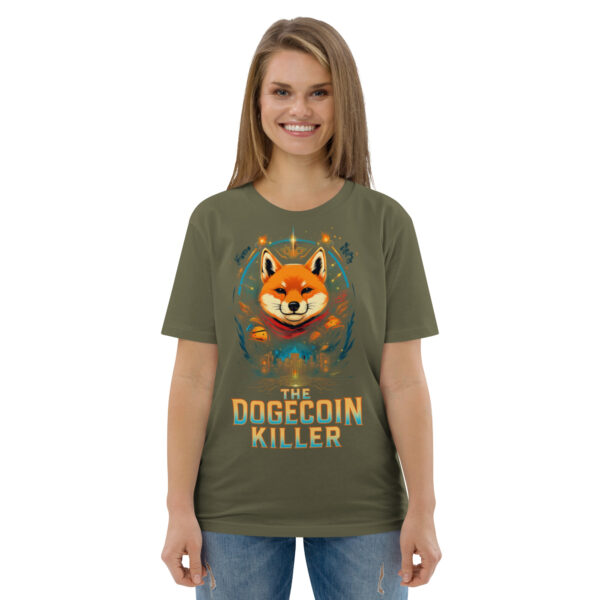 Shiba Inu "The Doge Killer" Unisex Organic Cotton Graphic T-Shirt - Image 57