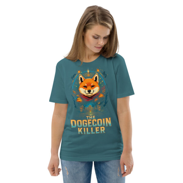 Shiba Inu "The Doge Killer" Unisex Organic Cotton Graphic T-Shirt - Image 50