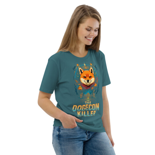 Shiba Inu "The Doge Killer" Unisex Organic Cotton Graphic T-Shirt - Image 54