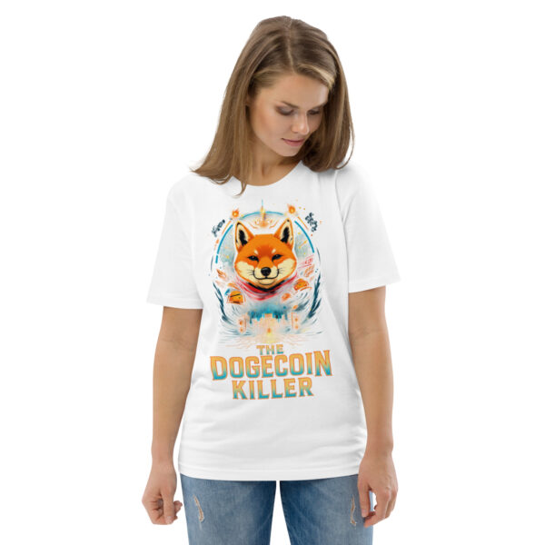 Shiba Inu "The Doge Killer" Unisex Organic Cotton Graphic T-Shirt - Image 114